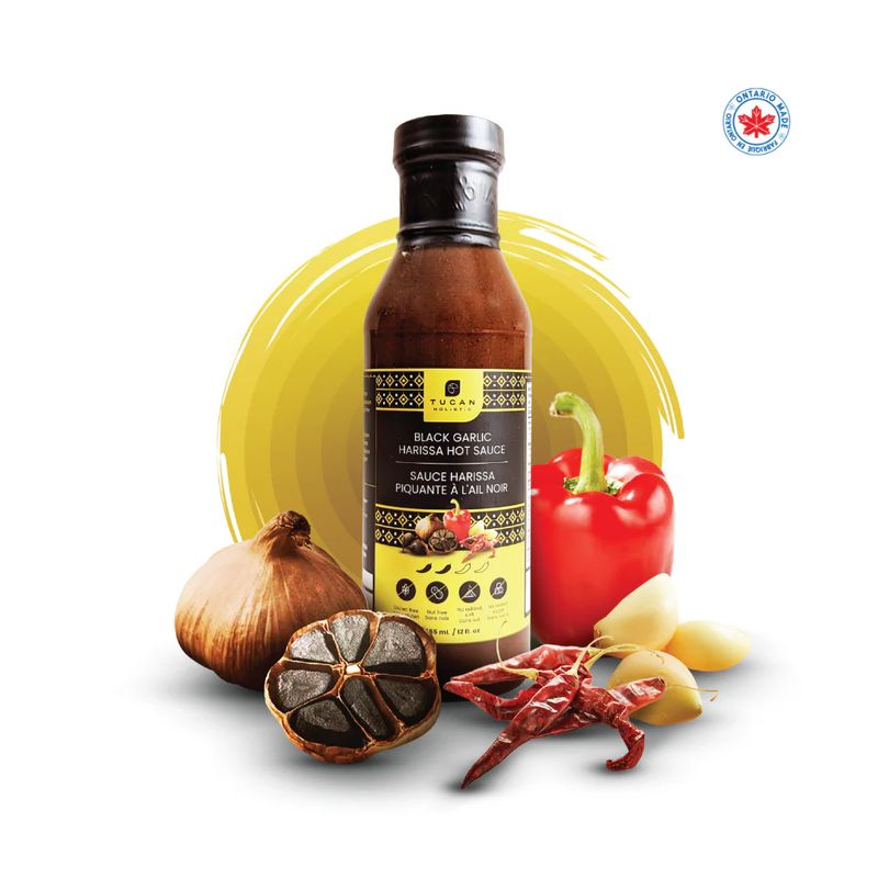 Black Garlic Harissa Hot Sauce - 355 ML - Tucan Holistic