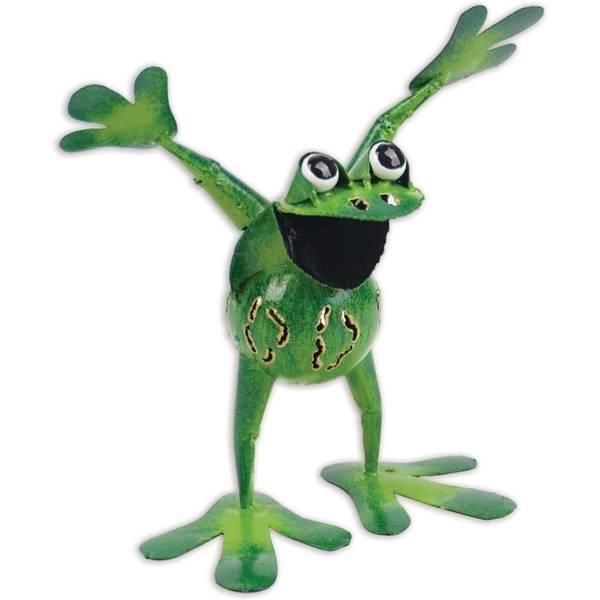 Green Metal Frog - Sunset Vista Designs Outdoor Yard Decor, name: Sunset Vista Designs Nixon Mini Frog Sculpture