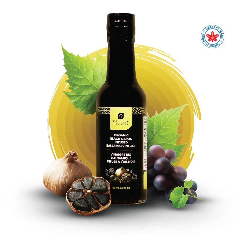 Organic Black Garlic Balsamic Vinegar – 10-Year Aged (150 ml) - Tucan Holistic