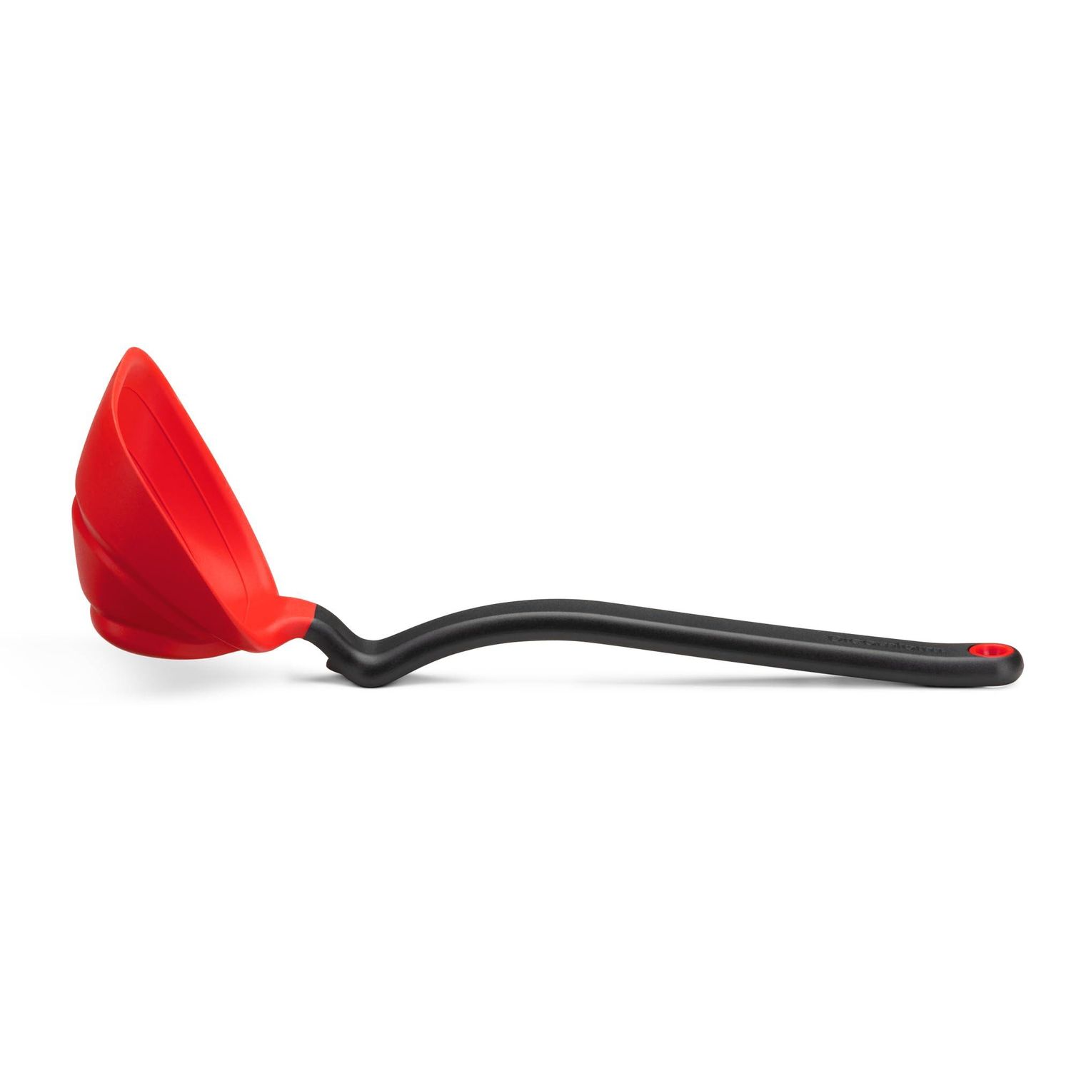 Dreamfarm Fladle Fold-Flat, Space-Saving Serving &amp; Cooking Ladle Measures up to 1/2 Cup with Silicone Scraping Squeegee-Tip