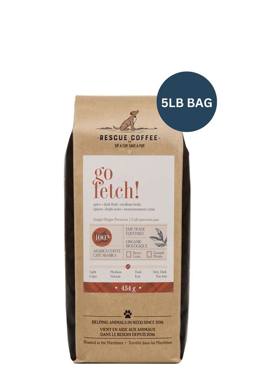 Go Fetch - Medium Dark Roast - 454g - Ground - Rescue Coffee Co.