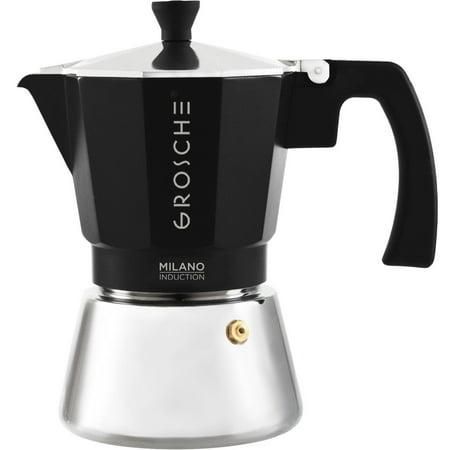 Grosche Milano Induction Stovetop Espresso Maker Moka Pot