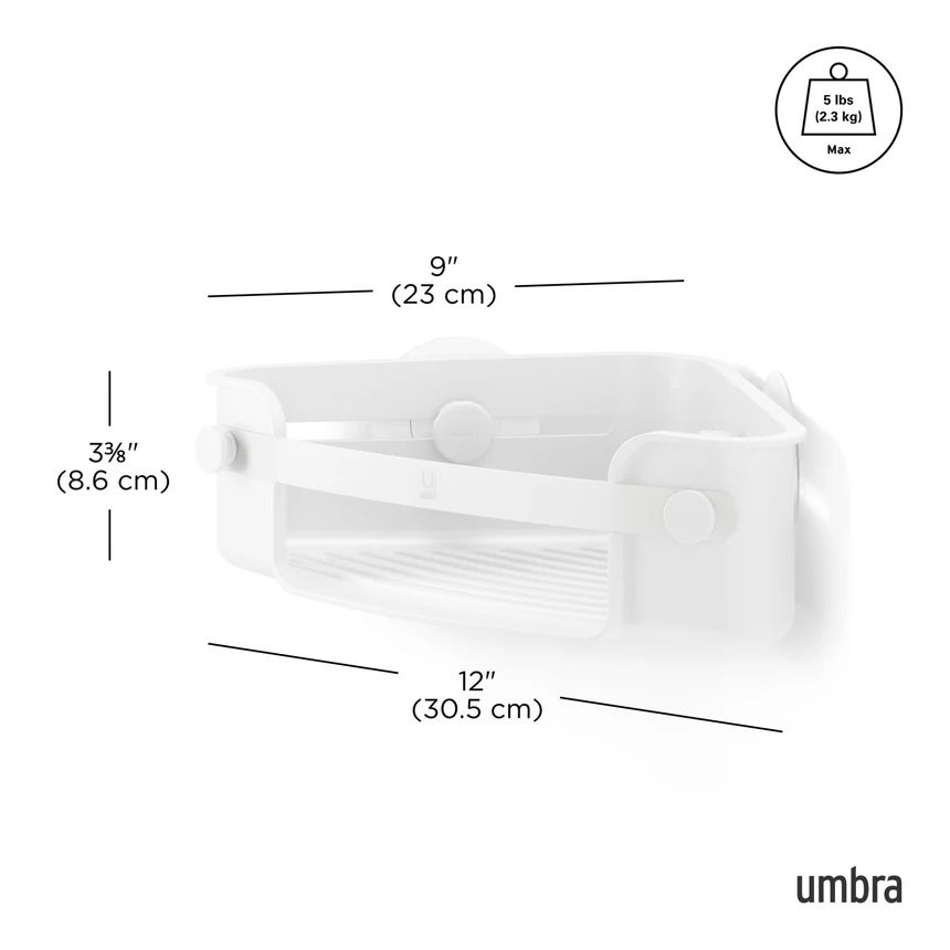 Flex Adhesive Corner Bin - Umbra