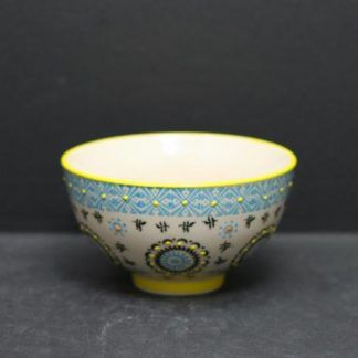 Bowl 4.5" - Ace Annison Limited, Colour Options 1: Yellow/Blue