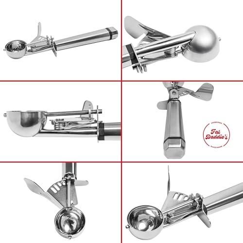 Fat Daddio's Stainless Steel Cookie Portioning Scoops