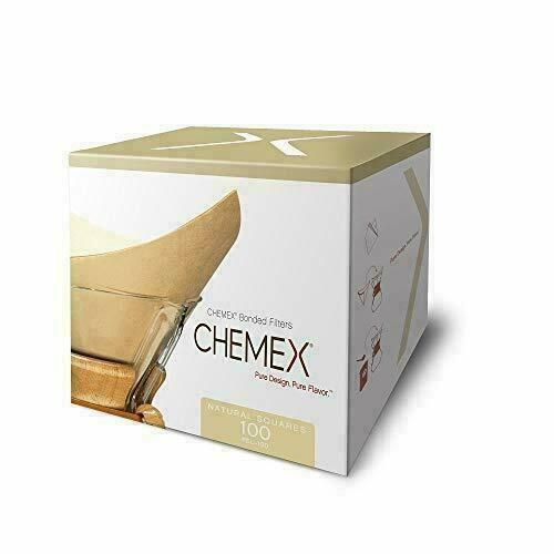 Chemex Natural Coffee Filters, Square, 100ct
