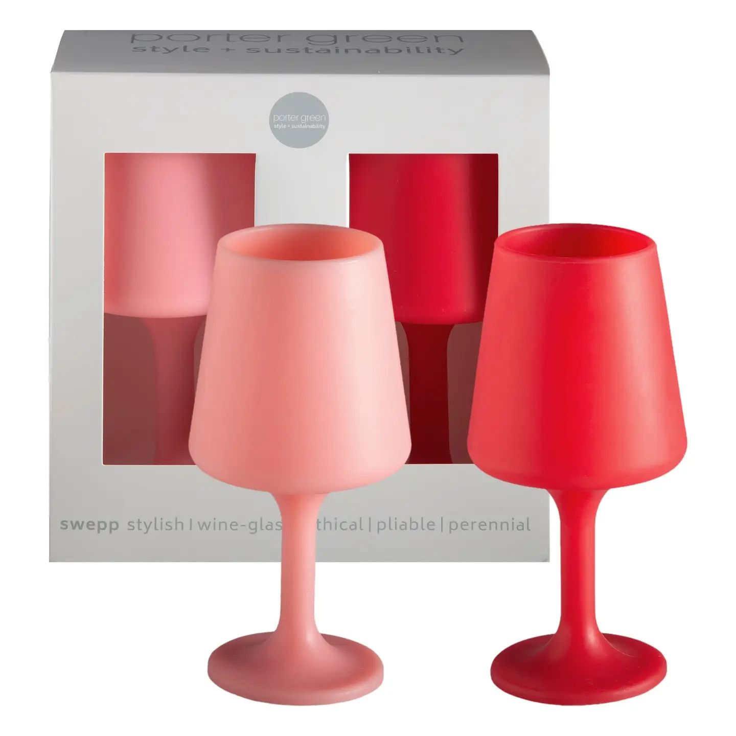 Wine Glasses - Cherry + Blush - Swepp- Porter Green
