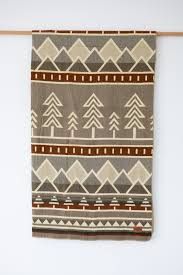 Tree Line Throw Blanket - Stonewood - Heartprint Threads