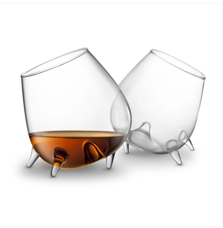 Final Touch Relax Footed Cognac Glasses