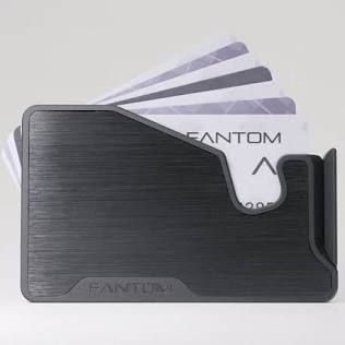 Wallet Slim - Black Aluminium - 4-7 Capacity - Fantom