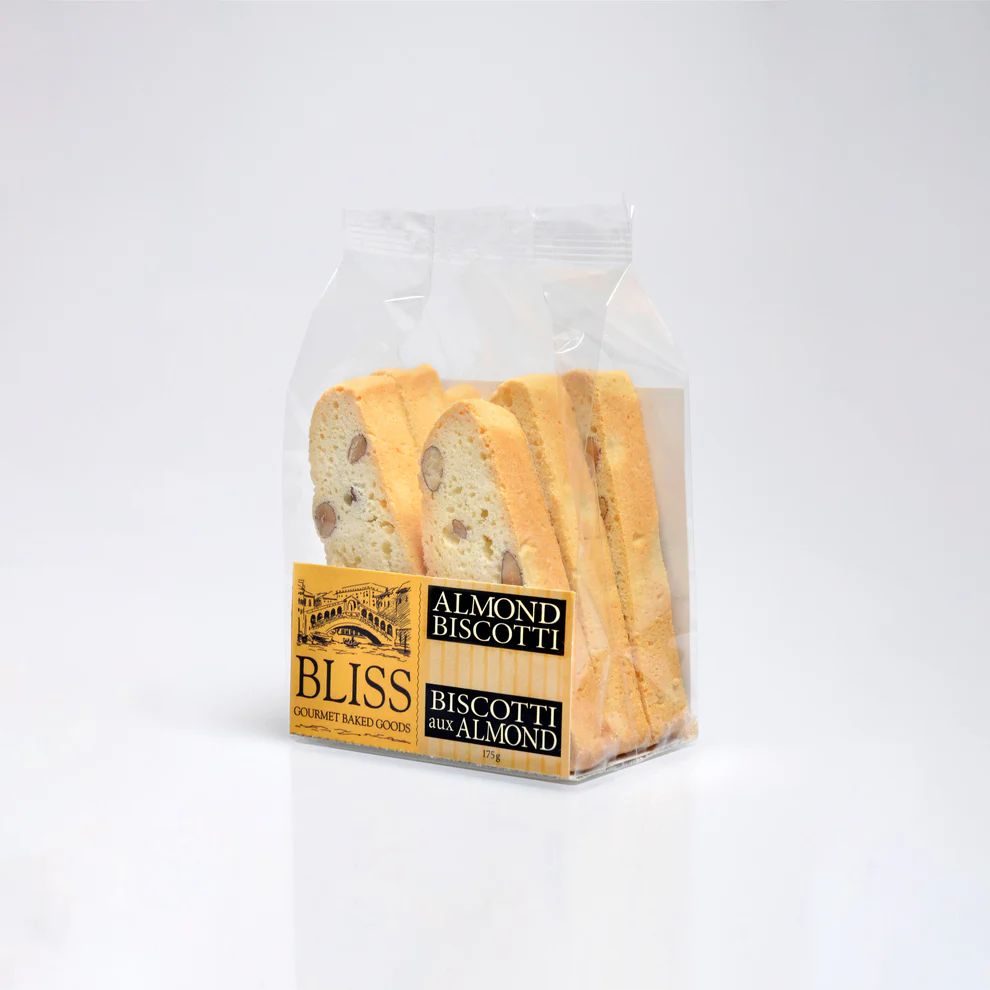 Almond Biscotti Cookies, Bliss Gourmet Baked Goods
