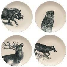 Fauna Animal Salad/Dessert Plates - Set of 4 - Costa Nova
