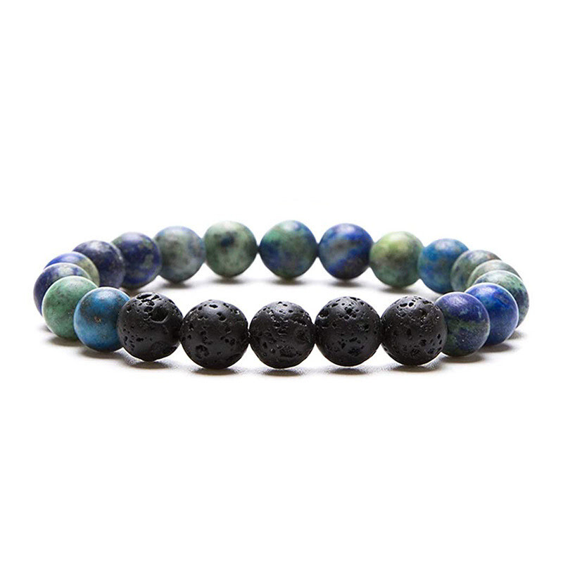 Lava stone/ volcanic stones with agate stones 6 colors