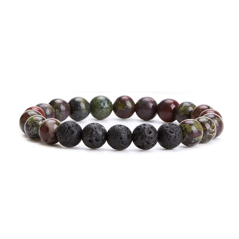 Lava stone/ volcanic stones with agate stones 6 colors