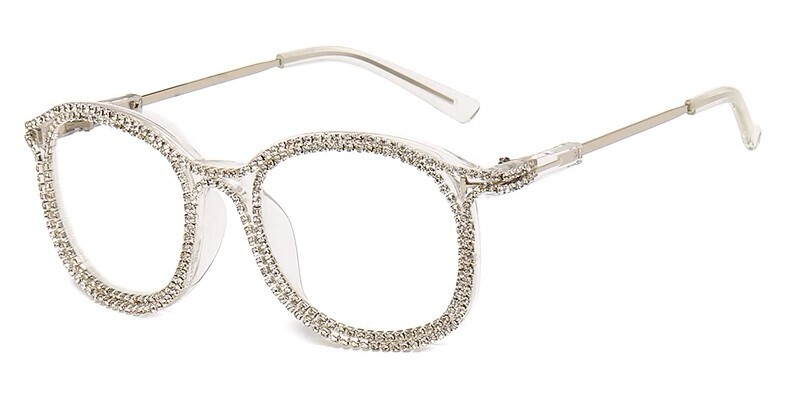 Rhinestone aniti blue glasses  3 colors