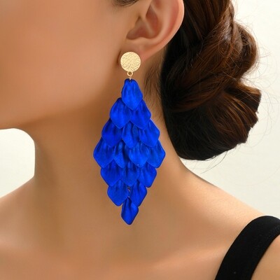 Stunning floral drop earrings available in 11 colors
