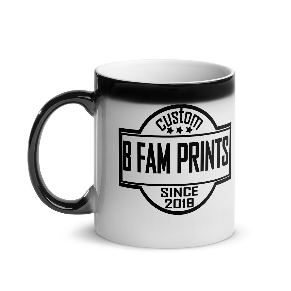 Glossy Black Magic Mug – B Fam Prints – Custom Since 2019