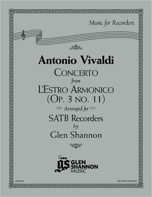 Concerto from L&#39;Estro Armonico Op. 3 no. 11 after Antonio Vivaldi (1678-1741)