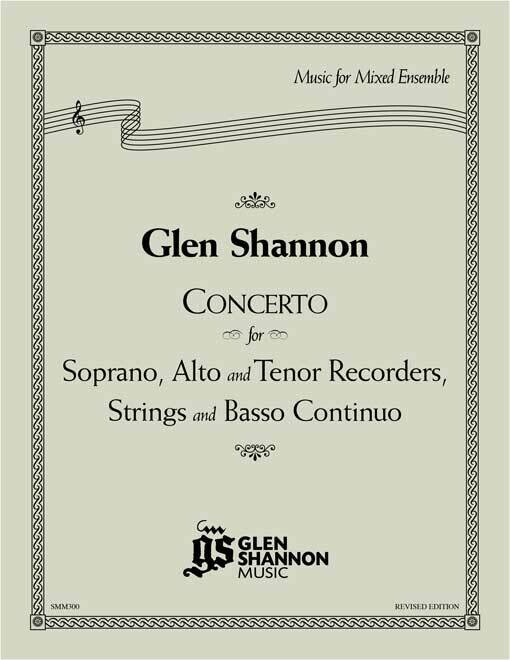 Concerto for Three Recorders with String Orchestra