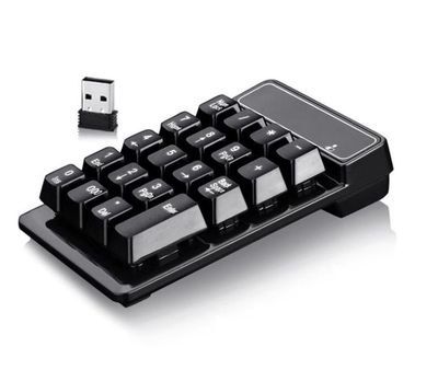 Clavier numérique Bluetooth pour ordinateur portable, mini clavier sans fil ultra-fin USB, clavier financier pour comptabilité