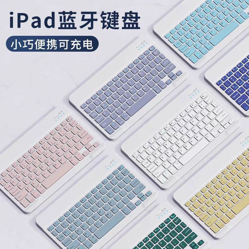Clavier-souris Bluetooth sans fil pour Apple iPad Huawei Xiaomi en charge silencieuse du téléphone Android
