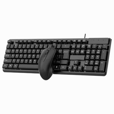 Ensemble clavier et souris pour ordinateur, filaire, pour bureau ou ordinateur portable, silencieux, pour usage domestique et professionnel, US