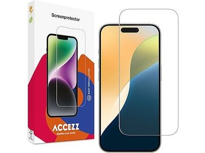 Accezz Gehard Glas Full Cover Screenprotector iPhone 16 Pro