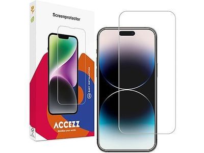Accezz Gehard Glas Screenprotector iPhone 15 / 15 Pro / 16