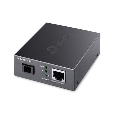 TP-Link TL-FC311A-20 netwerk media converter 1000 Mbit/s Single-mode Zwart