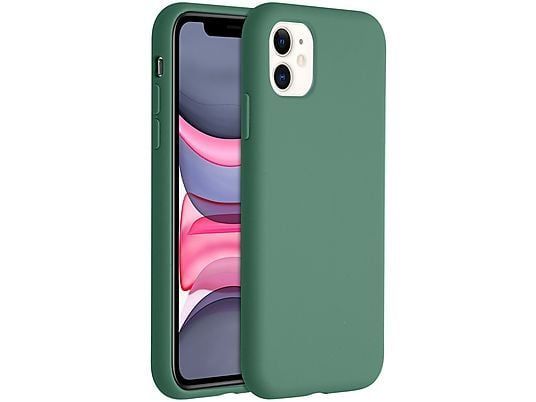 Accezz Liquid Silicone Backcover voor de iPhone 11 - Donkergroen