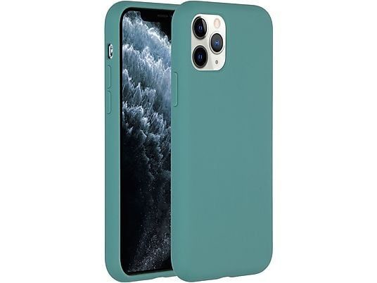 Accezz Liquid Silicone Backcover voor de iPhone 11 Pro - Donkergroen