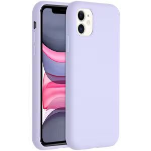 Accezz Liquid Silicone Backcover voor de iPhone 11 - Paars