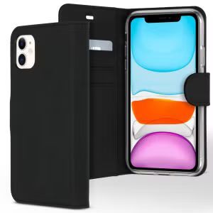 Accezz Wallet Softcase Bookcase voor de iPhone 11 - Zwart