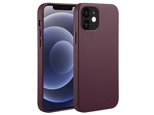 Accezz MagSafe Leather Backcover voor de iPhone 12 en de iPhone 12 Pro - Paars