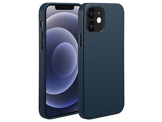 Accezz MagSafe Leather Backcover voor de iPhone 12 en de iPhone 12 Pro - Donkerblauw