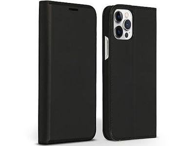 Accezz Premium Leather Slim Bookcase voor de iPhone 12 en de iPhone 12 Pro - Zwart