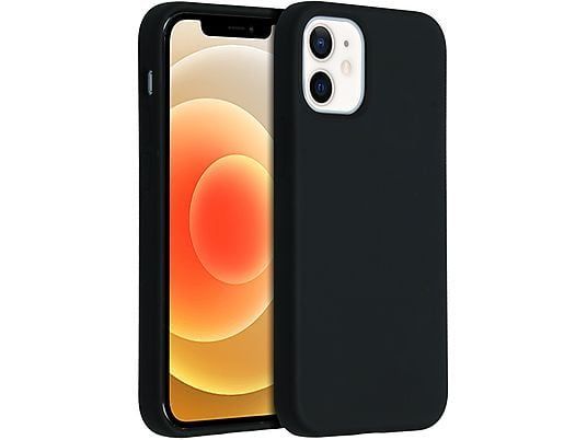 Accezz Liquid Silicone Backcover voor de iPhone 12 Mini - Zwart