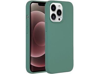 Accezz Liquid Silicone Backcover voor de iPhone 13 Pro Max - Donkergroen