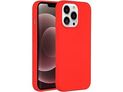 Accezz Liquid Silicone Backcover voor de iPhone 13 Pro Max - Rood
