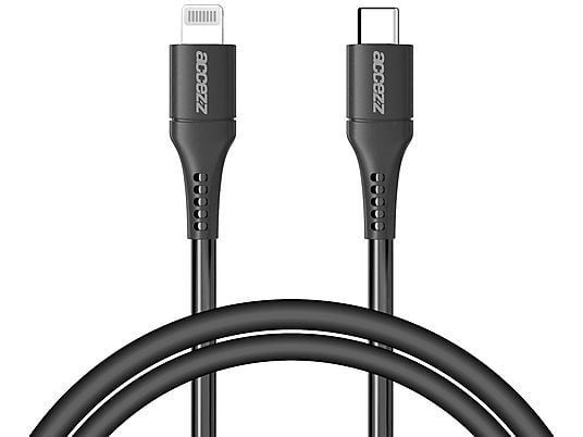 ACCEZZ USB-C naar Lightning kabel 1 meter Zwart