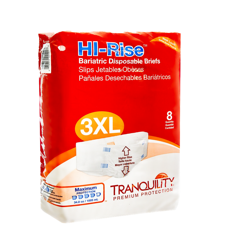 Pañal Bariátrico Hi Rise -Bolsa - 8 unidades