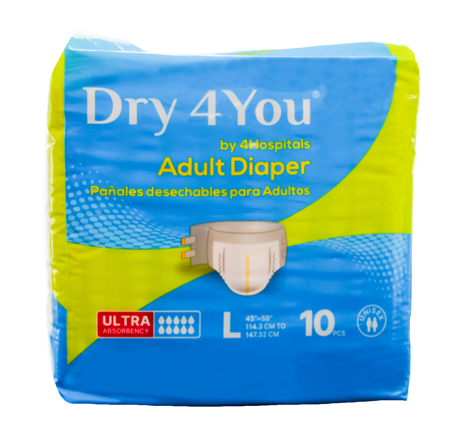 Pañal de Adulto - Dry 4You - 10 Unidades