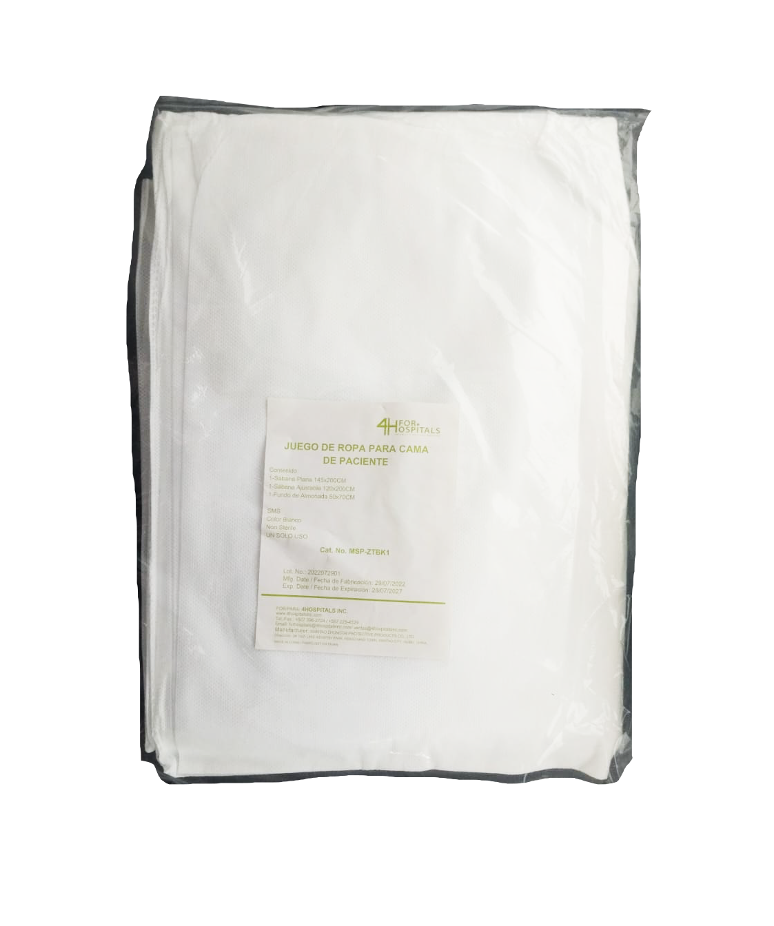Juego de Ropa para Cama de Paciente