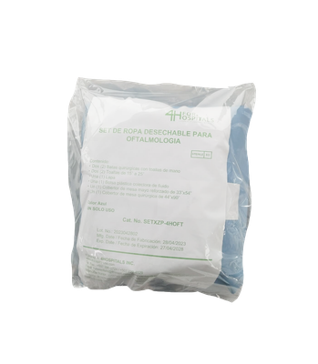 Set de Ropa Desechable de Oftalmología
