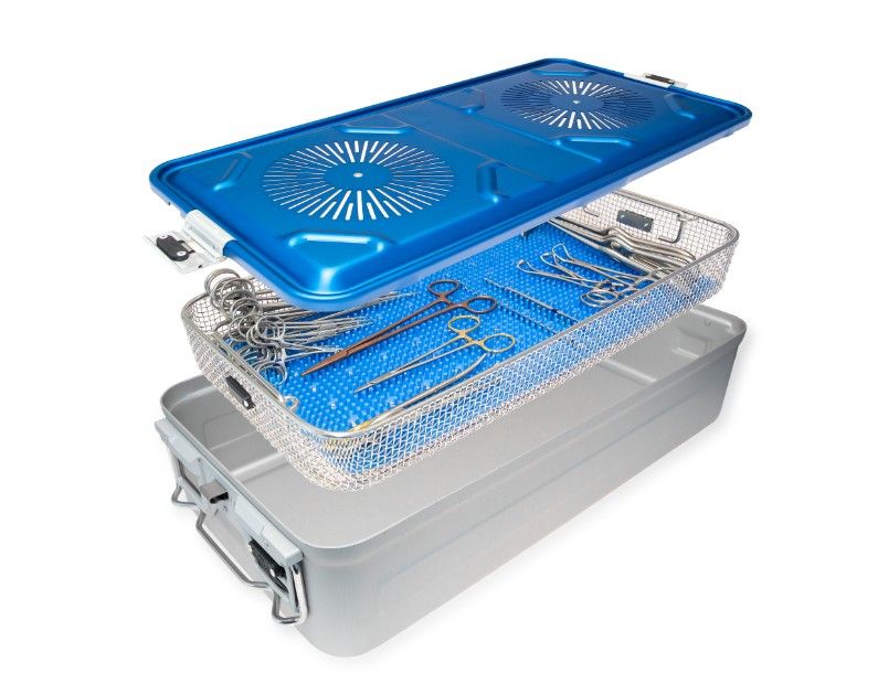 Contenedor con filtro para esterilización de instrumental (REBSTOCK)