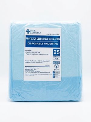 Protector de Cama Desechable 23 x 36 Pulgadas | Alta Absorción – Paquete de 25 Unidades