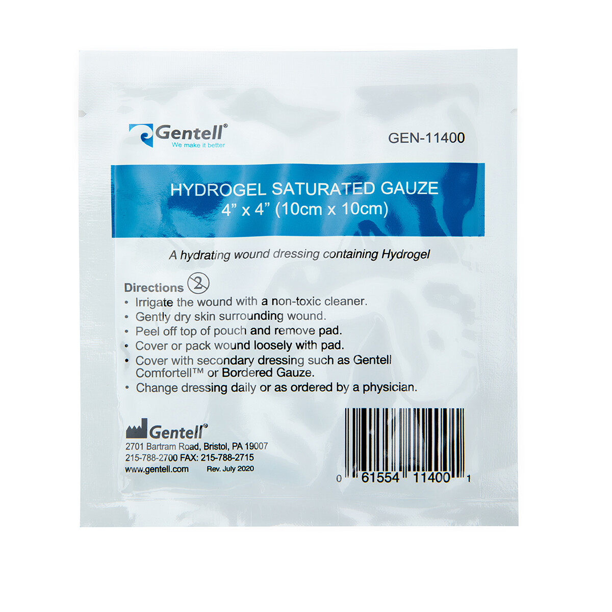 Gasa De Hydrogel 4x4 - Por Unidad | Multimed Solutions Panamá