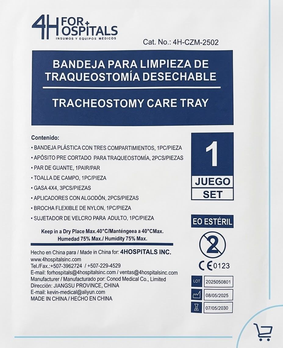 Bandeja para Limpieza de Traqueostomía Desechable