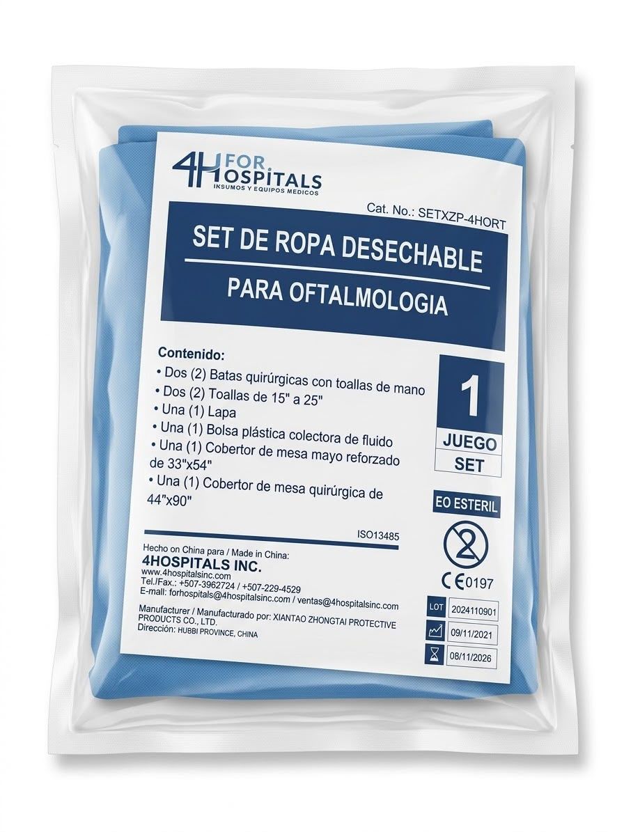 Set de Ropa Desechable de Oftalmología