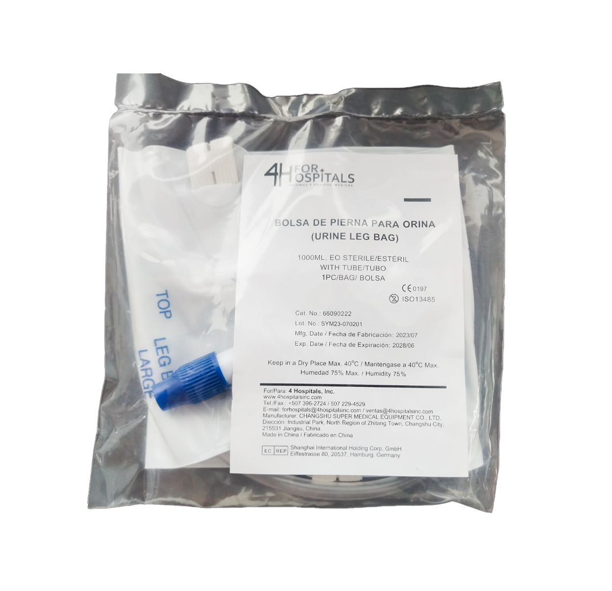 Bolsa Colectora de Orina de Pierna